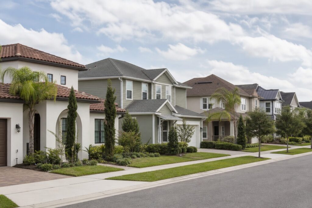 Orlando neighborhood with well-kept homes and quiet residential streets, an established residential neighborhood